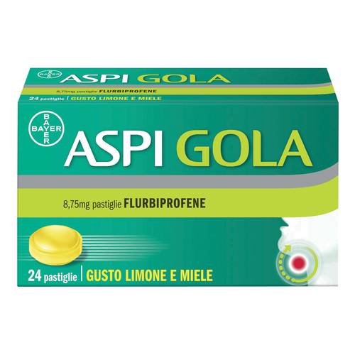 Aspi gola 24 pastiglie limone miele Aspi gola 24 pastiglie limone miele