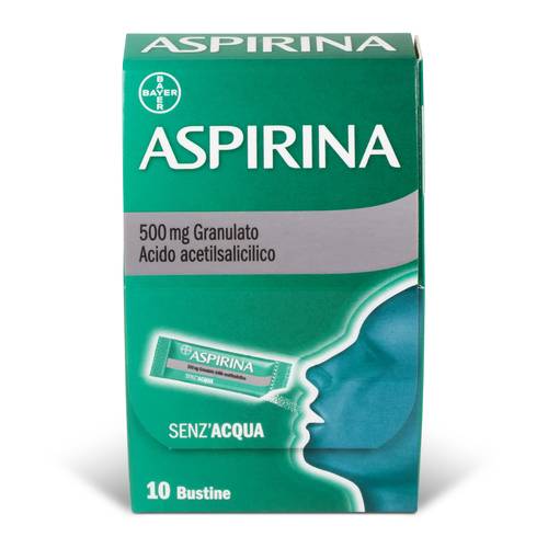 Aspirina os grat 10 bustine 500mg Aspirina os grat 10 bustine 500mg