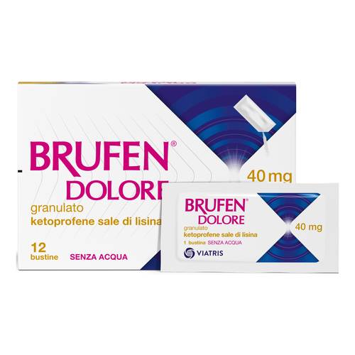 Brufen dolore 12 bustine 40mg Brufen dolore 12 bustine 40mg
