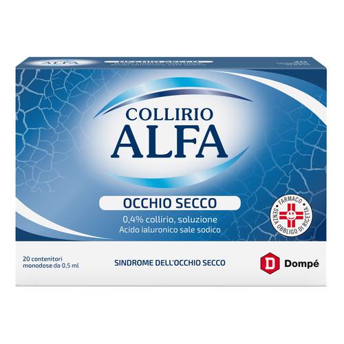 Collirio alfa occhio secco 20 flaconcini Collirio alfa occhio secco 20 flaconcini