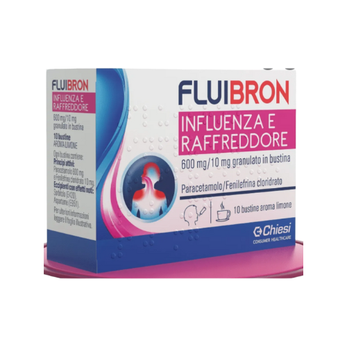 Fluibron influenza e raffreddore 10 bustine Fluibron influenza e raffreddore 10 bustine