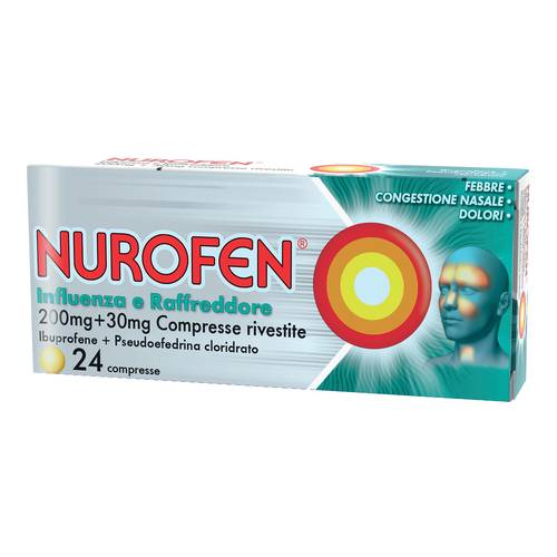 Nurofen influenza raffreddore 24 compresse Nurofen influenza raffreddore 24 compresse