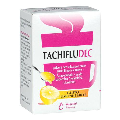 Tachifludec 10 bustine limone miele Tachifludec 10 bustine limone miele