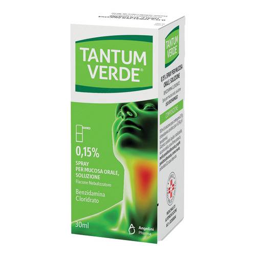 Tantum verde gola da nebulizzare 15ml 0,25% Tantum verde gola da nebulizzare 15ml 0,25%